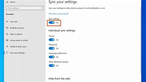 Sync your Windows 10 phone and PC with your Microsoft account.